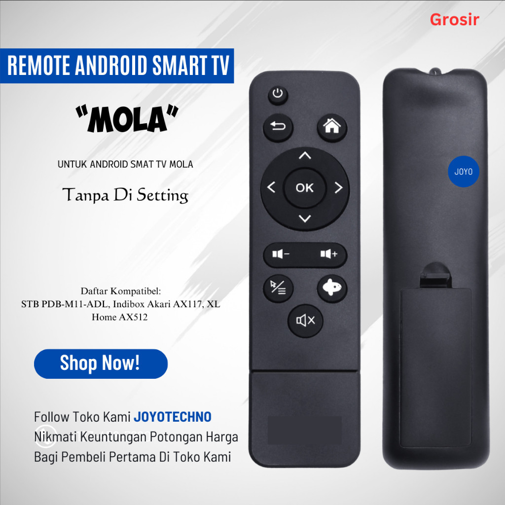 Remote STB Polytron MOLA TV PDB-M11 / Remote Set Top Box Android Box MOLA PDB-M11-ADL