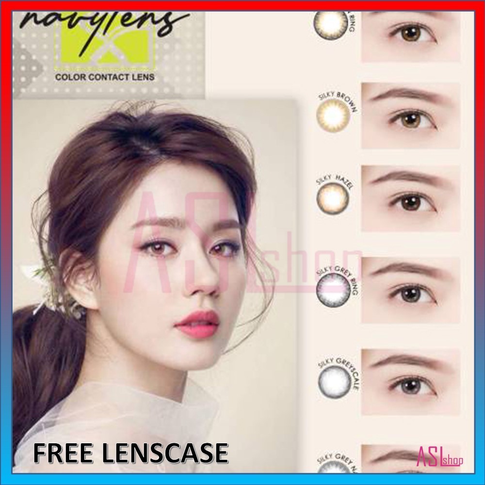 SOFTLENS NAVY LENS SILKY BY OMEGA (NORMAL)