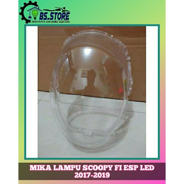 MIKA KACA LAMPU DEPAN HONDA SCOOPY FI K93 ESP LED 2017 2018 2019 | MIKA LAMPU DEPAN SCOOPY FI 2017 2