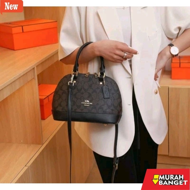 Selempang Wanita Kekinian Coach Tas slingbag wanita kulit semi import/Tas wanita hanbag luxury bag m