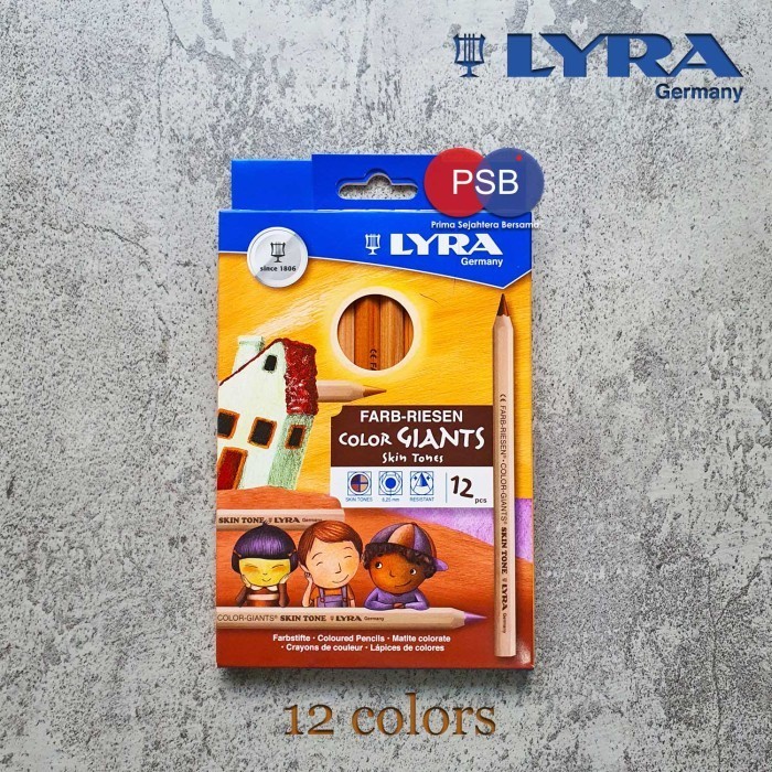 

✨LARIS✨ -Lyra Color Giants Skin Tones set 12 warna / Pensil Warna Kulit