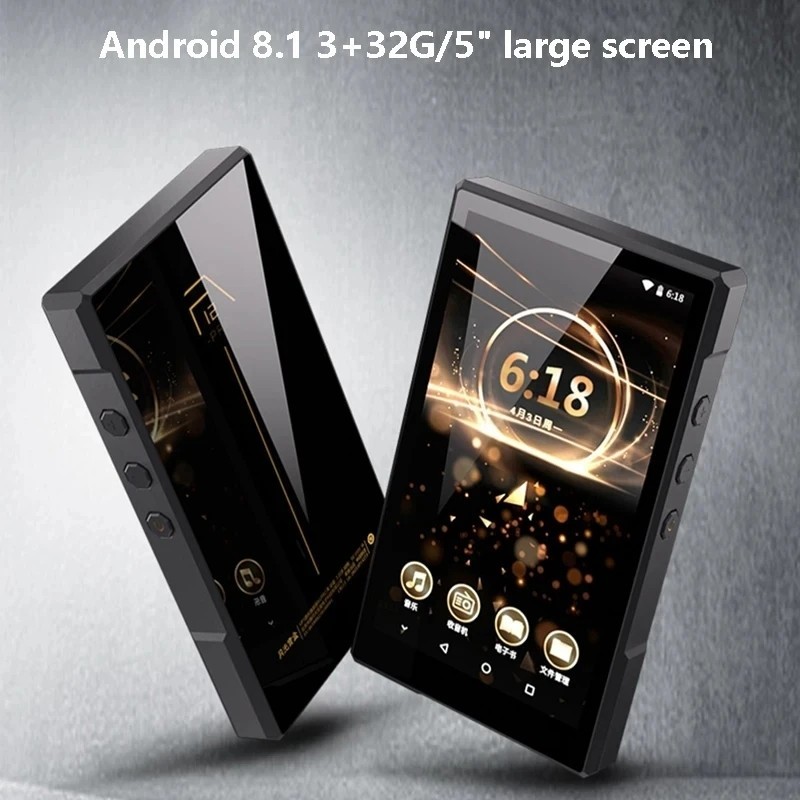 Flagship HIFI Audio and Video Player MP3 MP4 WIFI Network Two-way Bluetooth FM 1080P 5 Inch HD Touch