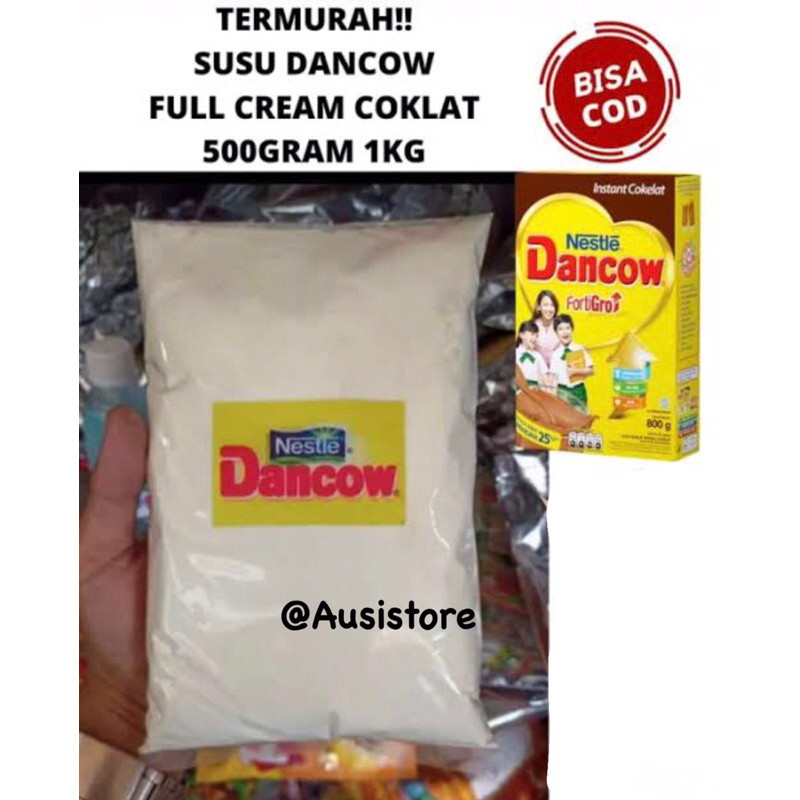 

SUSU DANCOW FULLCREAM REPACK 1KG *ASLI* / Susu Dancow Kiloan full cream / Coklat / Cokelat / Susu dancow 1kg / Susu dancow 500gram / Susu dancow Fullcream / Susu bubuk / Ready susu bubuk kiloan / Susu Dancow Repacking / susu dancow asli enak