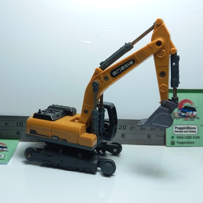 Miniatur GLW Alat Berat Beko Excavator Alloy Builder Second/Junk
