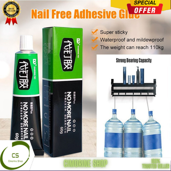 

Lem Pengganti Paku Super Kuat Perekat Dinding Nail Free Glue Serbaguna CS