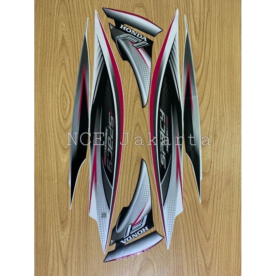 STIKER STRIPING SPACY FI TAHUN 2012 PUTIH