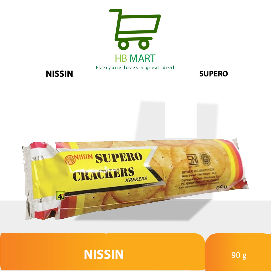 

NISSIN SUPER CRACKERS 90GR / BISKUIT KREKERS NISSIN SUPERO CRACKERS 90g / SUPERO CRACKER