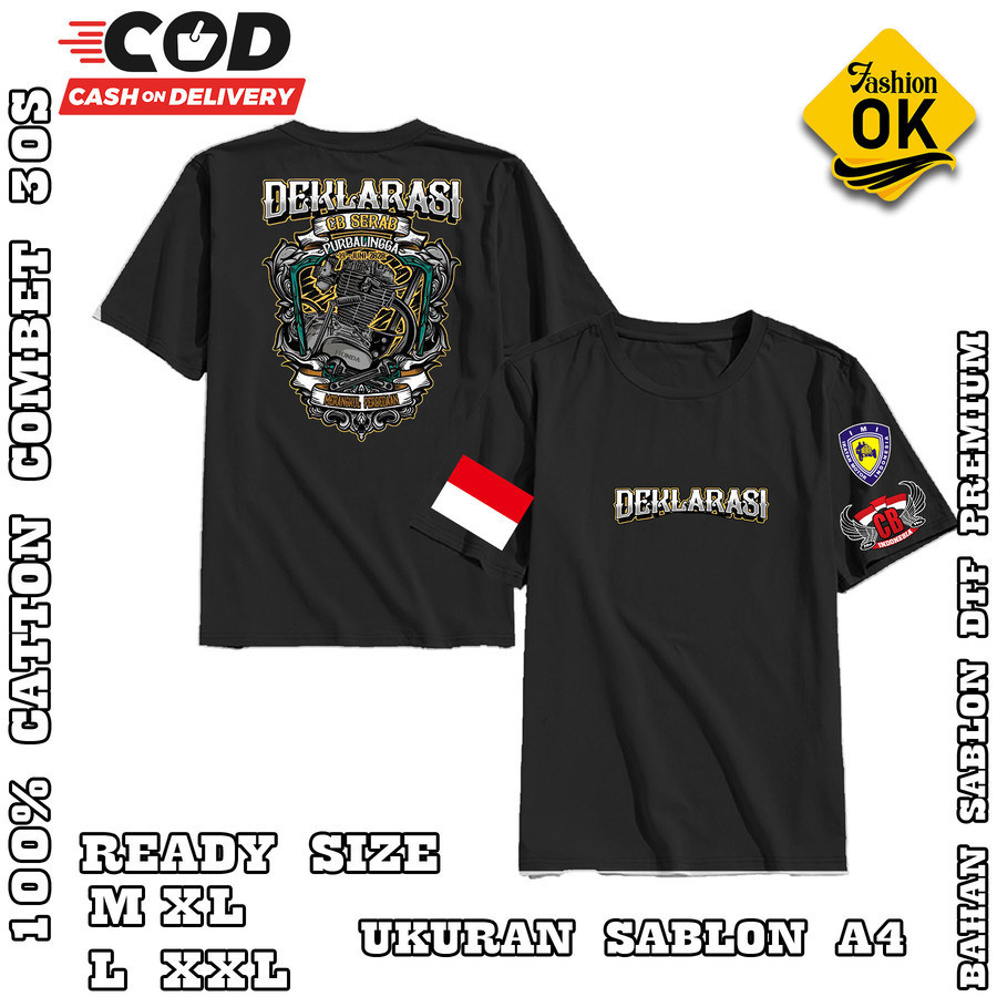 Kaos Paguyuban / DEKLARASI CB Kota Purbalingga / Kaos Acara CB / Kaos Paguyuban CB / Kaos Cb