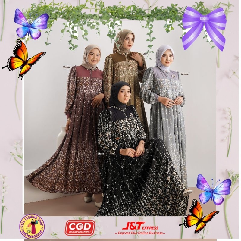 BAYAR CODTEZZA DRESS BY NADHEERA LUXURY GAMIS MEWAH PESTA /ZETAHIJAB