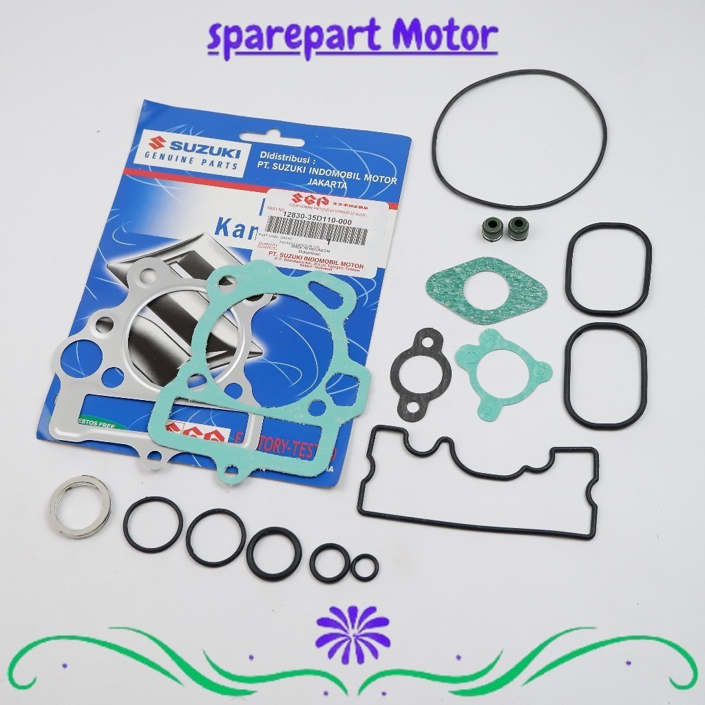 sepeda Motor Top set paking blok seher suzuki shogun 110 - 35D sparepart