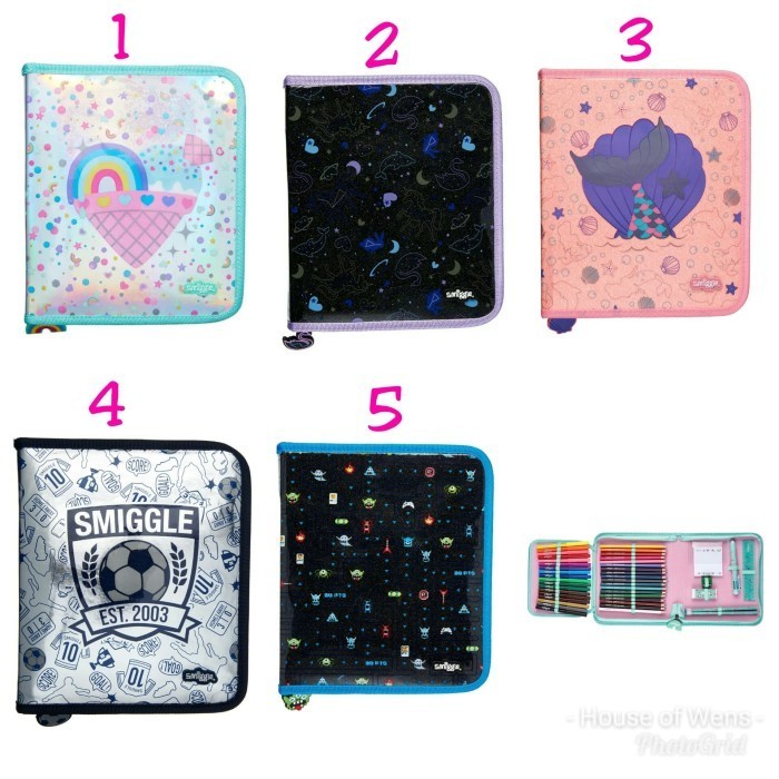 

[New]Best Seller SMIGGLE ZIP IT FASHION KIT - TEMPAT PENSIL SET SMIGGLE - Glitz Ungu