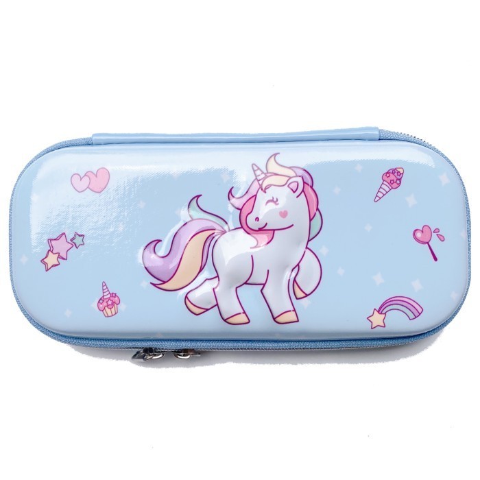 

Sale- Kotak pensil Unicorn chibi model Smigle - Biru