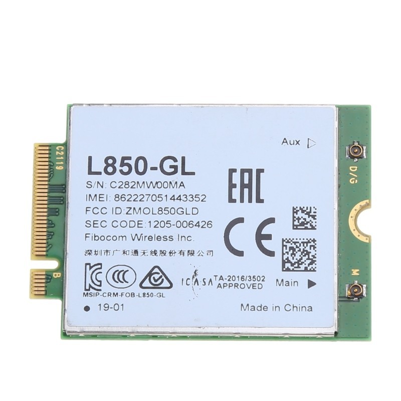 Fibocom L850-GL Full Netcom 4G Wireless Module Downstream 450Mbps Unicom 3g/4g Mobile 4g Telecom