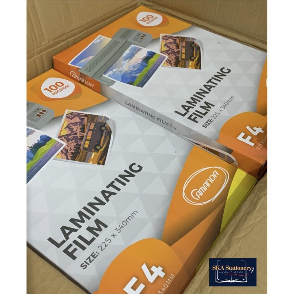 

Plastik Laminating/Laminating Film Folio F4 100 Mikron Amanda (Pak)