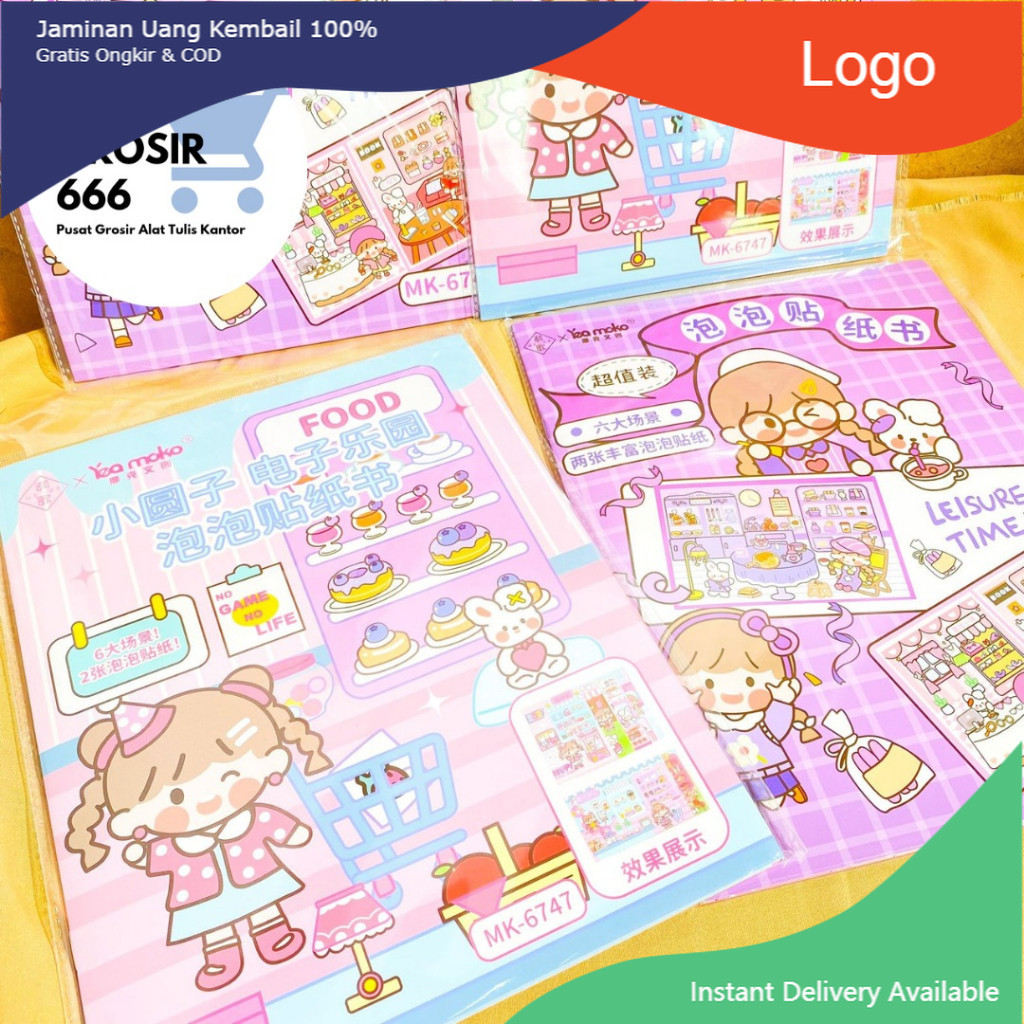 

STIKER DIY MOKO MK -6747 STIKER SET BUKU KREATIFITAS ANAK LUCU IMUT KEKINIAN COD ORIGINAL