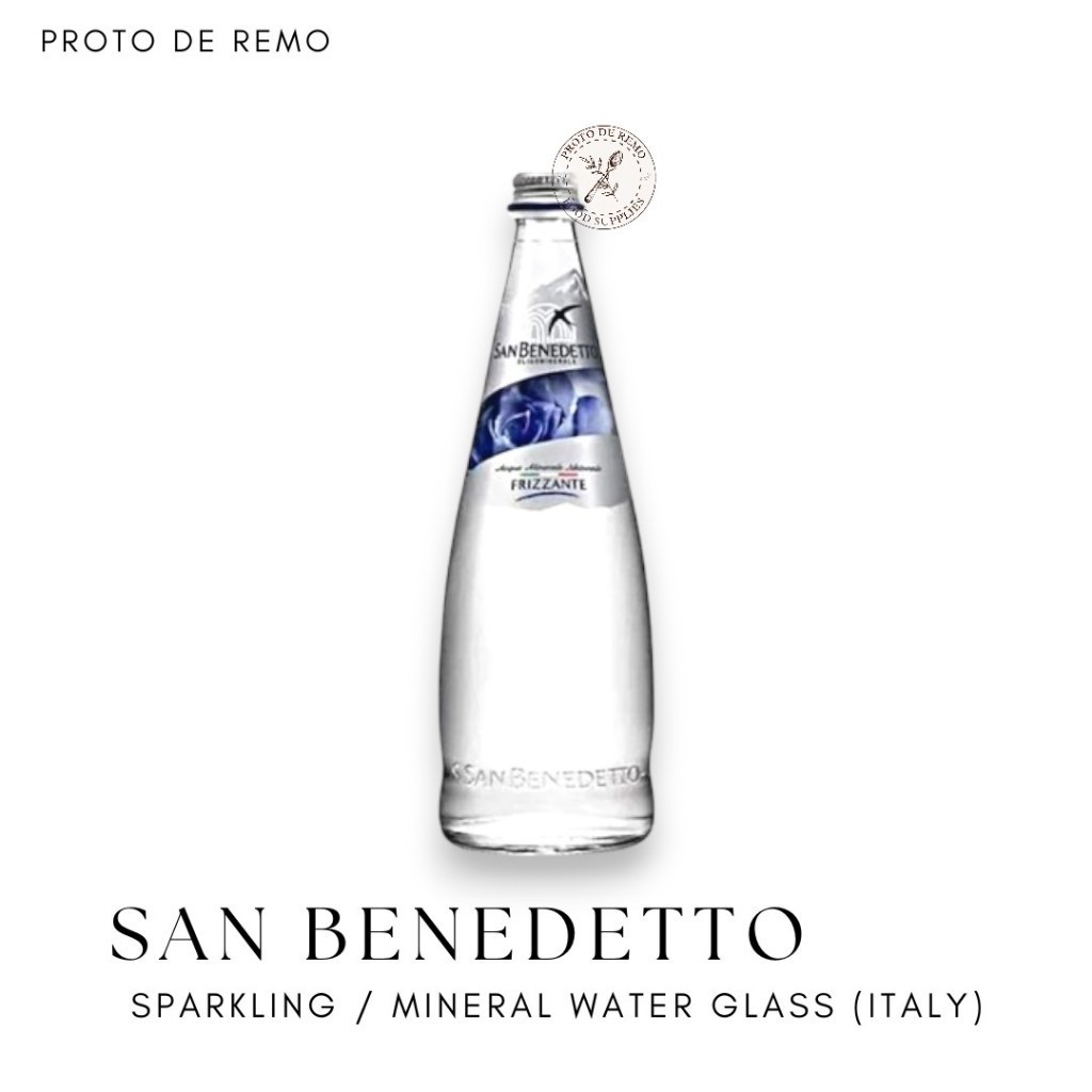 

San Benedetto Sparkling / Mineral Water Glass (Italy)