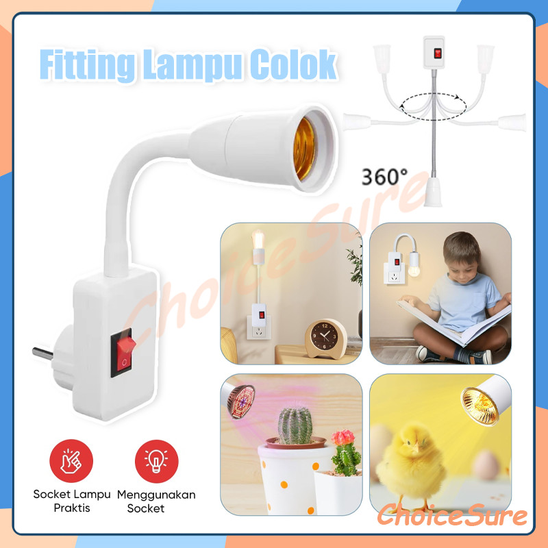 Fiting Lampu Flexible / Fitting Colok Fleksibel / Fitting Flexible / Fitting lampu kabel flexible co
