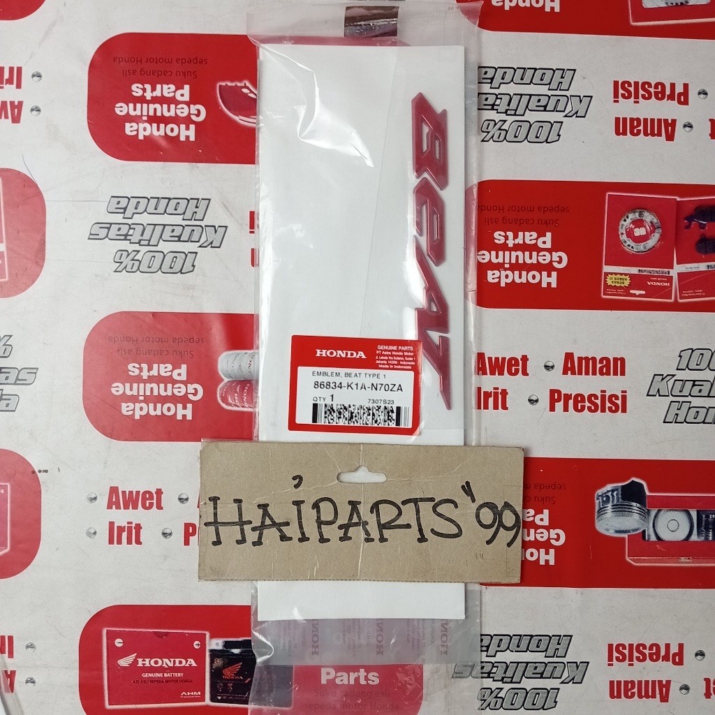 Emblem Beat 2020 Emblem Timbul BEAT 2020 Warna Merah Emblim Honda Emblim 3D Beat Original 1 Pcs Orig