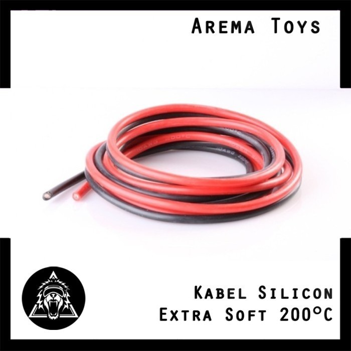 Kabel 16AWG Silicon Extra Soft High Temperature 200°C 600V Silikon