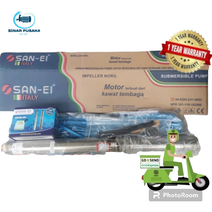POMPA SATELIT SANEI 3 INCH 1 HP + kabel 60 m