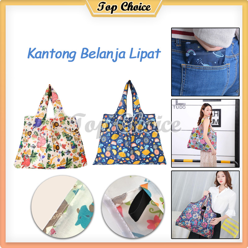 Kantong Belanja Lipat / Shopping Bag / Shopping Bag Motif