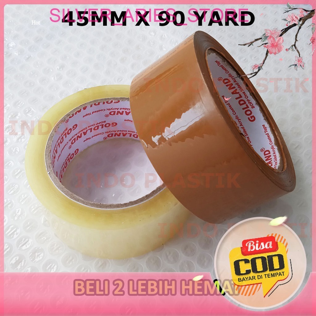 

[Silver Aries [COD]]. LAKBAN 45MM X 90 YARD SUPER KUAT - LAKBAN COKLAT 45MM