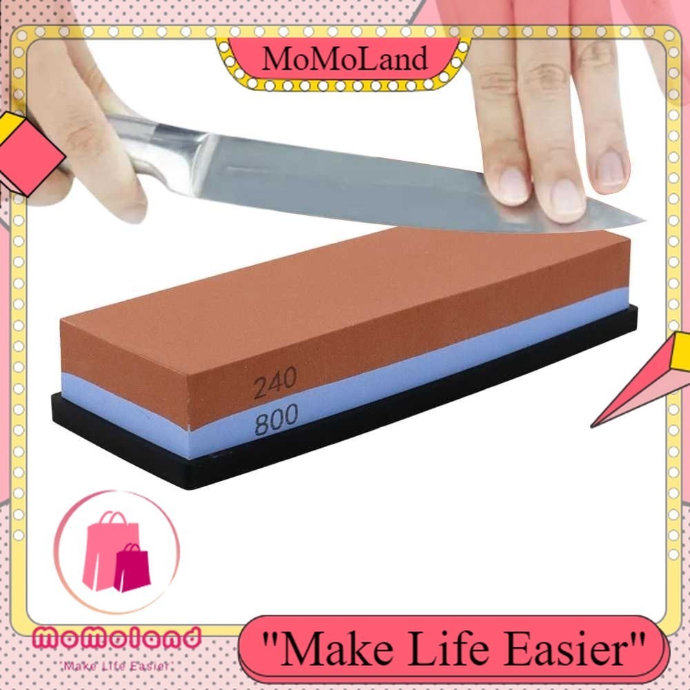 >>MoMoLand<< MYVIT Batu Pengasah Pisau Whetstone Knife Sharpener 240/800 - Wkss-03