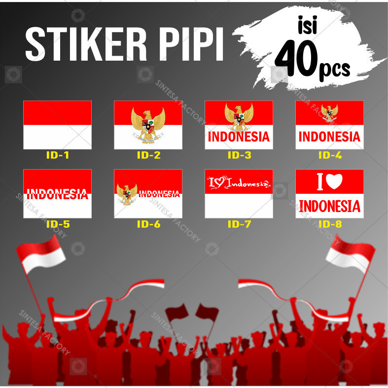 

Stiker pipi Bendera Indonesia Stiker Indonesia Stiker Agustusan