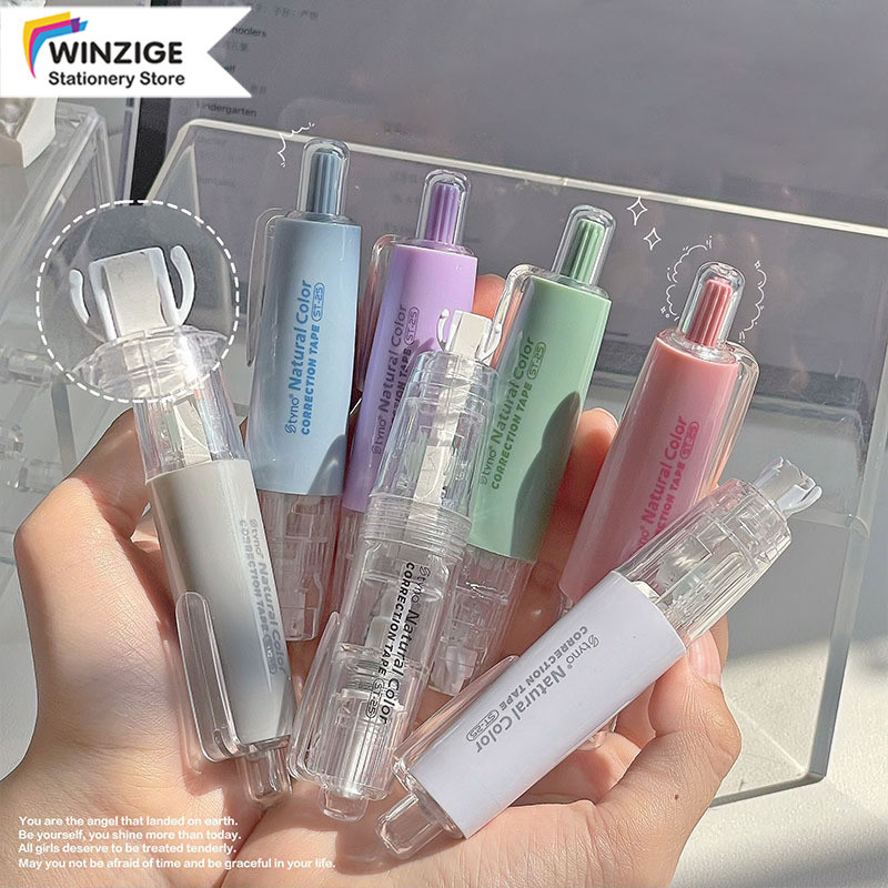 

Winzige 6M Tip-ex Kertas Correction Tape Tipex Roll Lucu Warna Pastel / Transparan Pita Koreksi Mekanik