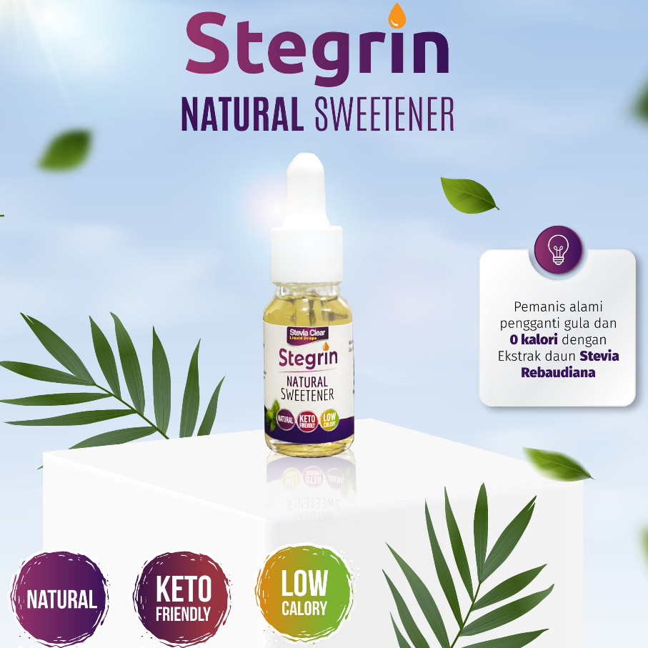 

stevia stegrin sweetener Pemanis Alami Gula Tetes Stevia 100% Original