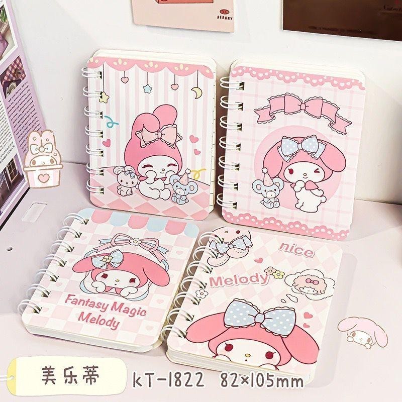 

Buku Memo Kecil A7 Spiral isi 80 Lembar Note Book Ring Motif Notebook Mini Motif Sanrio Melody Pochaco Memo A7 Spiral