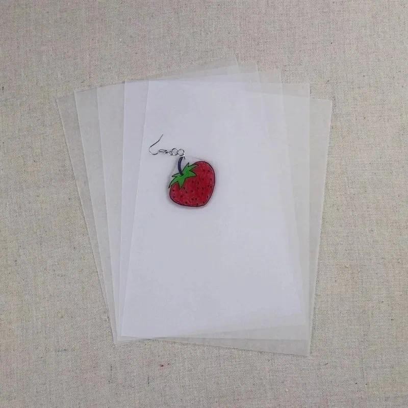 

5/10pcs Plastic Thermal Heat Shrink Paper Shrinkable Paper Film Translucent Sheets Blank Shrink Art Film Paper For DIY 14.5x20cm