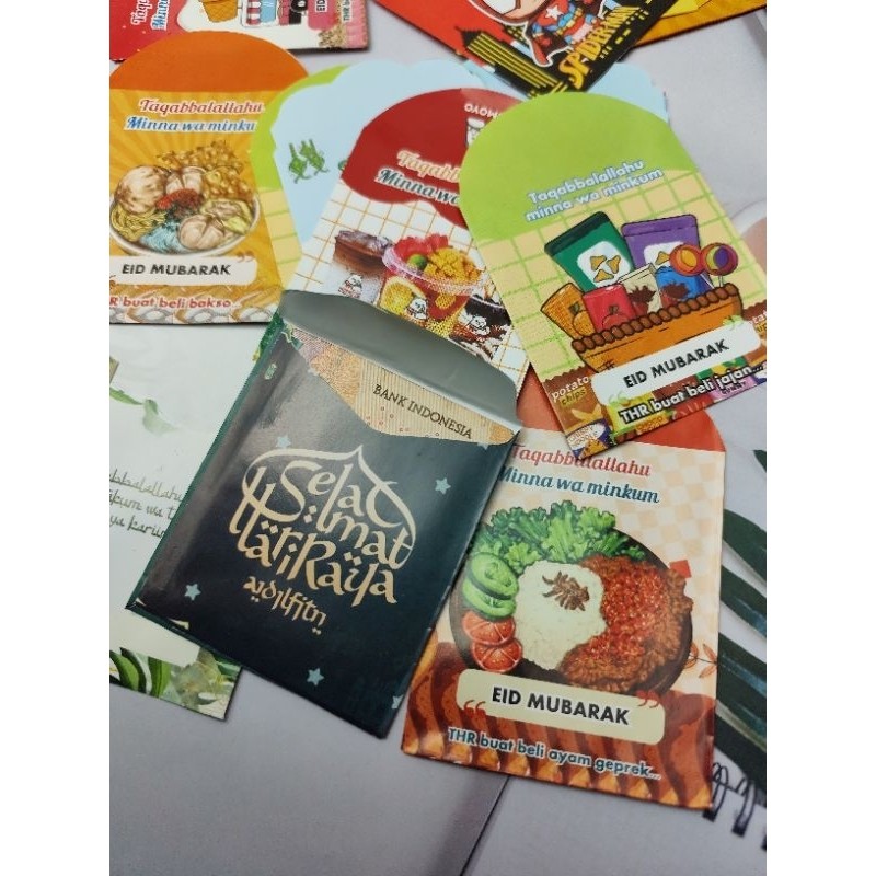 

Paket Hemat Isi 50 Pcs AMPLOP lebaran MEDIUM/Angpau/Tempat Uang THR/Amplop
