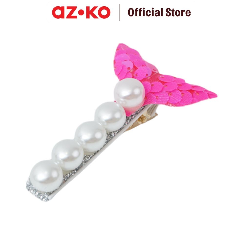 AZKO Ataru Jepit Rambut Pearl MermaID Tail Jepit Rambut Penjepit Poni Aksesori Kepala Clip Wanita