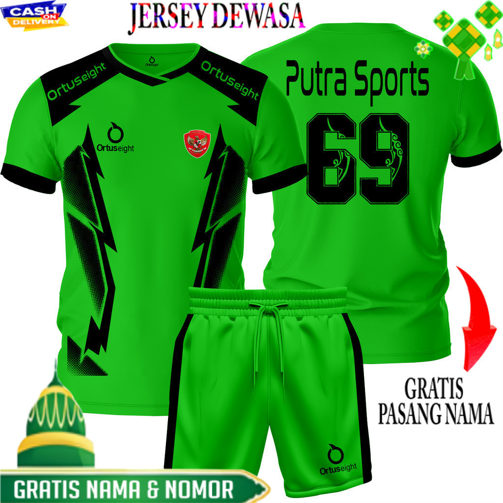 PASANG NAMA DAN NOMOR Baju Bola Jersey Futsal Custom Jersey Bola jersey volly Baju Futsal Sablon Nam