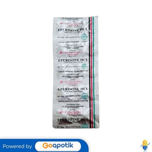 Eperisone Hydrochloride Nulab 50 Mg Strip 10 Tablet