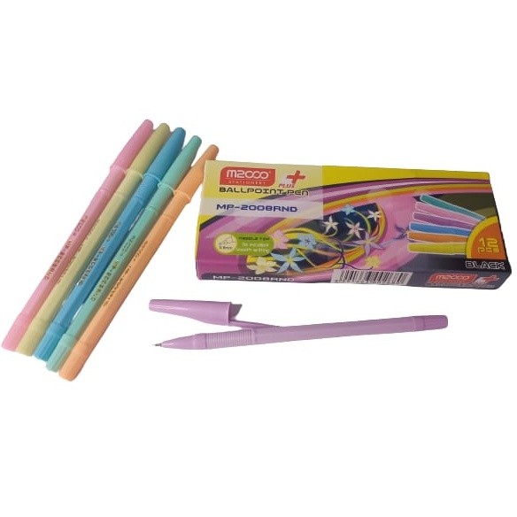 

NAT - 1 Pack / 12 Pcs Pulpen M2000 Warna Pastel MP-2008RND
