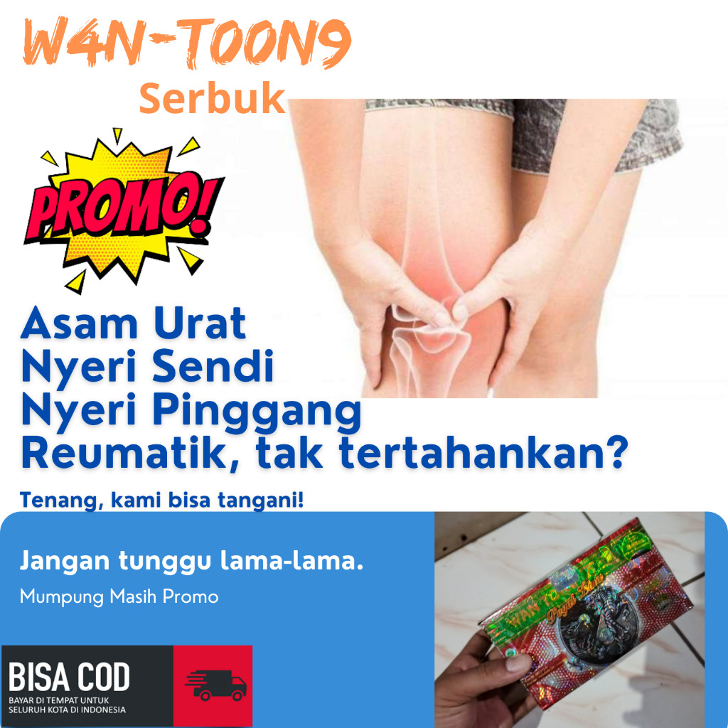 

Masih Promo Jamu Obat Asam Urat Pegal Linu Rheumatik Kaki dan Tangan kesemutan