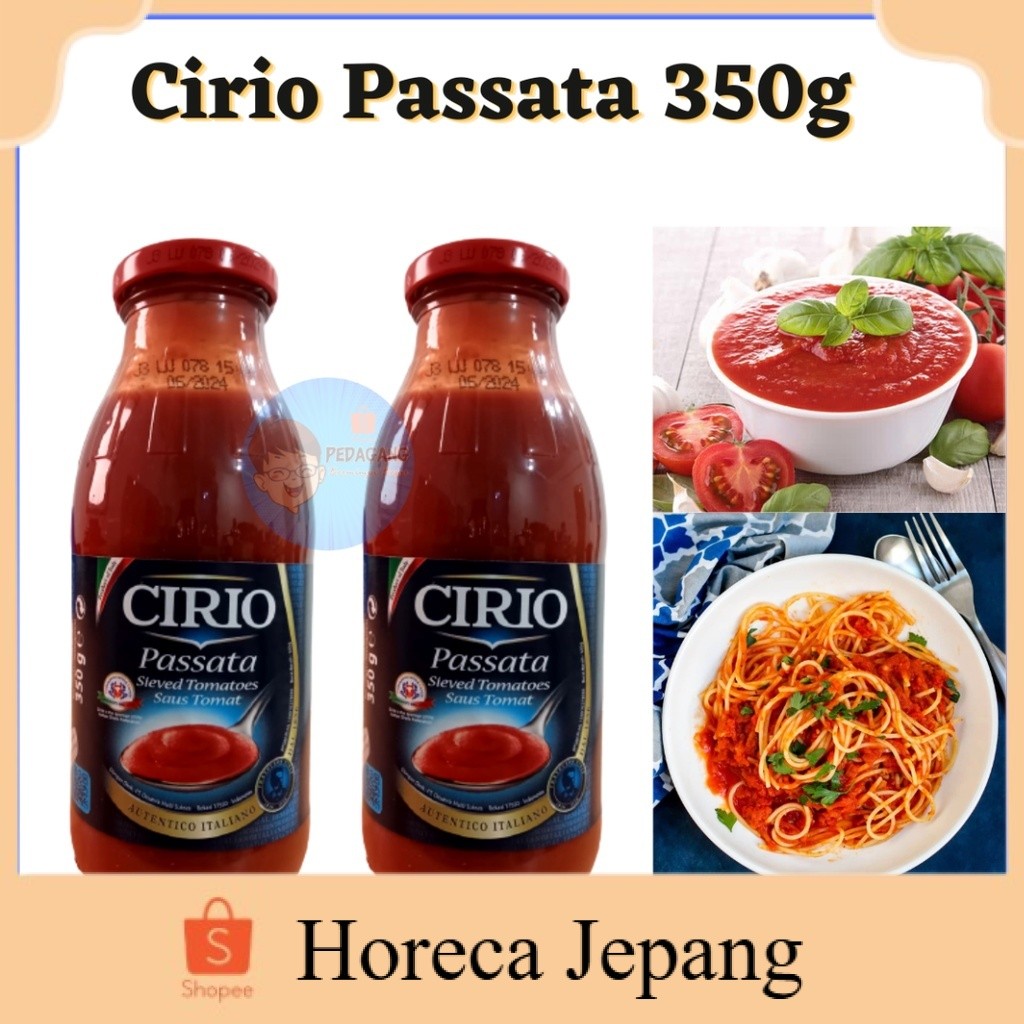 

Cirio Passata Tomato Sauce 350gr/ Saus Tomat Cirio/ Saus Pasta/ Saos tomat/ Saos Pasta