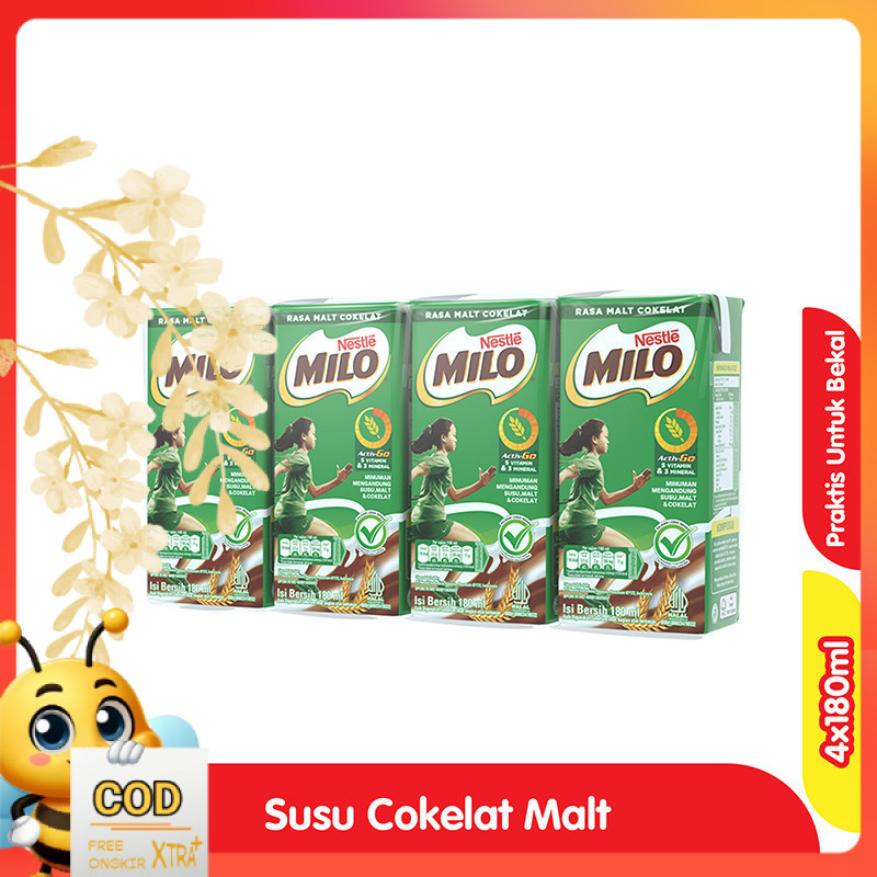 

Milo UHT Activ-Go Pack Kotak 4 x 180 ml