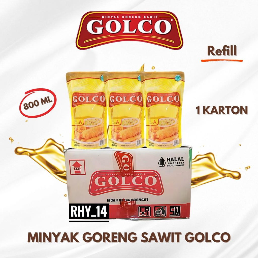 

1 Dus MINYAK GORENG GOLCO 800ml - Goreng Lebih Crispy