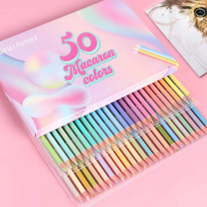 

12/24/50/72/80 Macaron Pastel Colored Pencils Professional Soft Core Pencil Adults Kids Beginners Sketching Shading Art Supplies