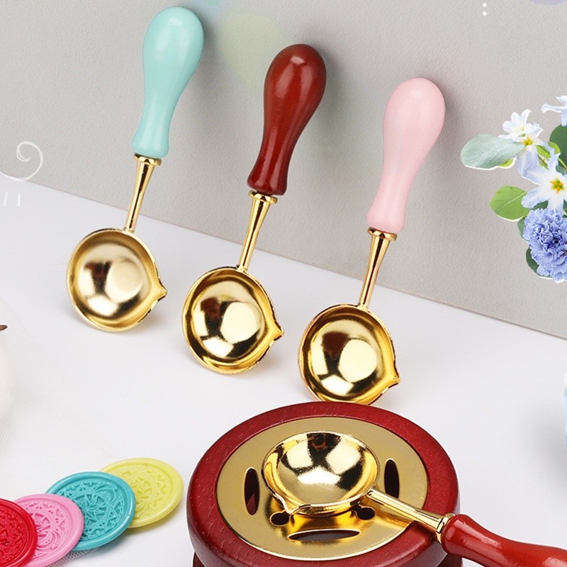 

Sendok Kecil Bahan Logam Warna-Warni Untuk Segel Lilin