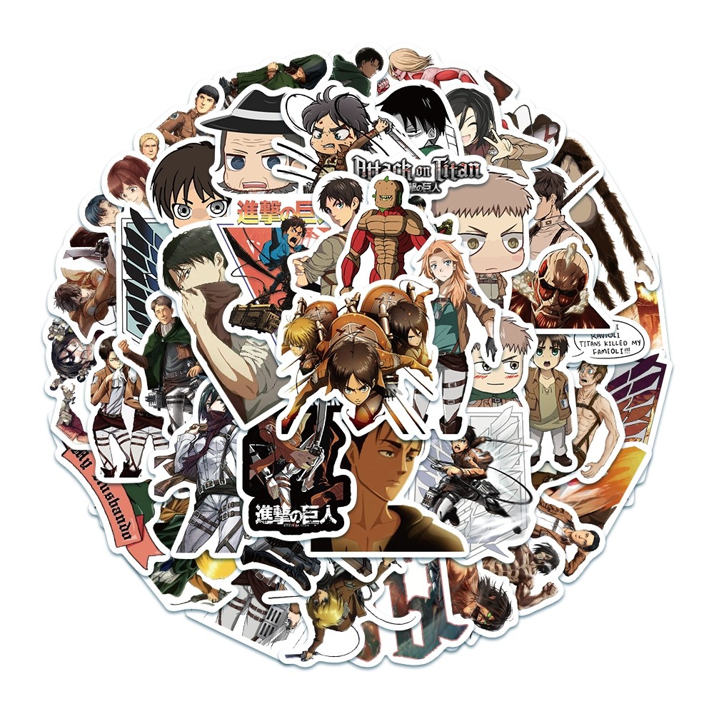 

Stiker AOT Stiker Anime Attack Of Titan PACK Eklusif Sticker Titan Stiker Attack Of Titan Vynil