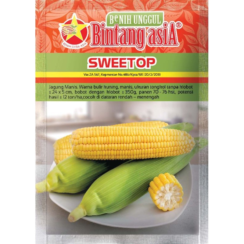 benih jagung manis sweetop bintang asia 250gr