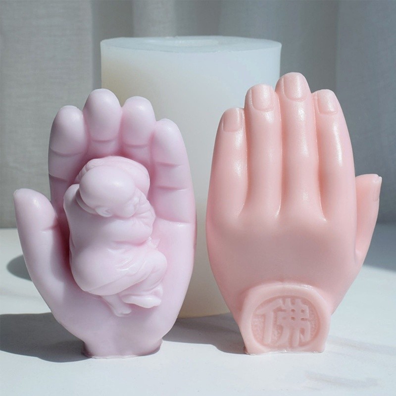 Candle Mold Palm Baby Cetakan Budha Tangan Anak