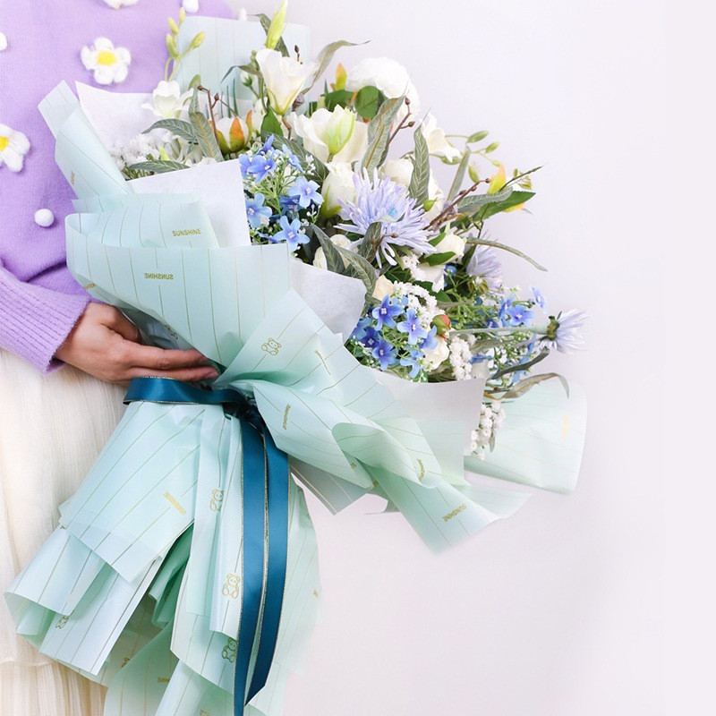 

Flower Wrapping Paper Waterproof Cellophane Kertas Buket Bunga Waterproof KB057 SS22
