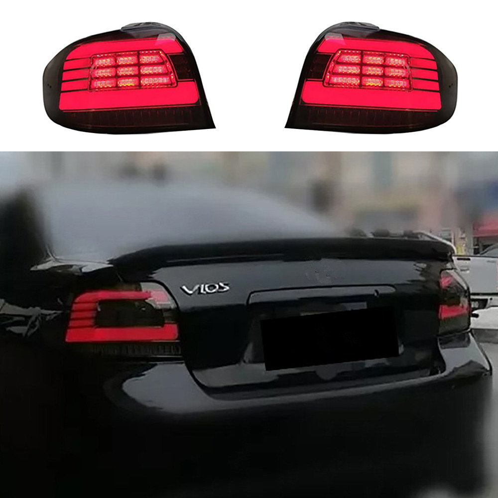2pcs Exterior Taillight LED Rear Tail Light For Toyota Vios/Yaris 2003 2004 2005 2006 2007 Rear Brak