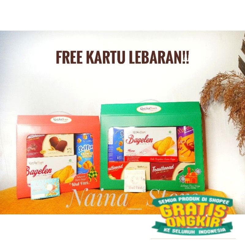 

LEBARAN HAMPERS KartikaSari Toast 3S 4S 5S PAKET KUE KERING Lebaran Premium KARTIKASARI BANDUNG Bingkisan Idul Fitri Parcel Lebaran 2025 Paket Kue Lebaran Ramadhan Hempers/ New kado
