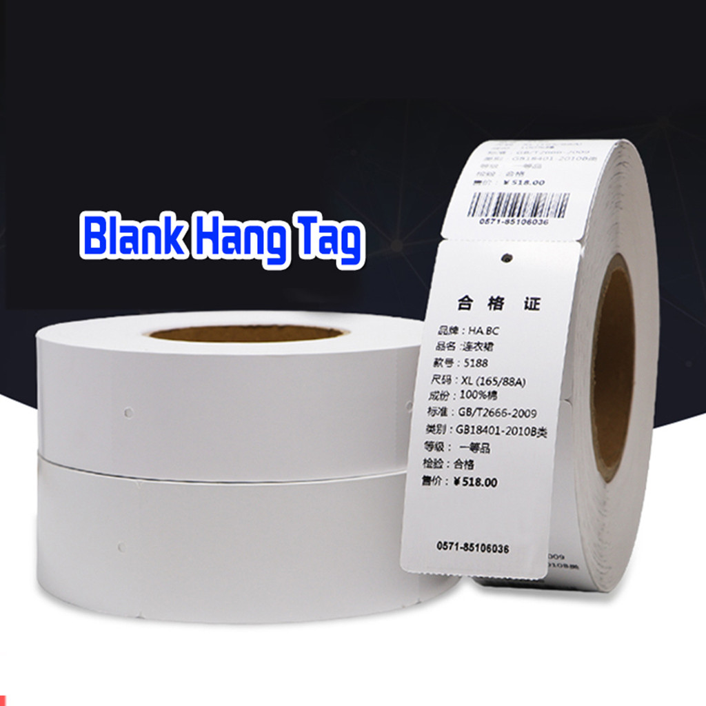 

1000pcs Blank label pakaian / hang tag baju / hangtag label baju / label karton hang tag / 35*50mm tag baju branded - Dapat dicetak